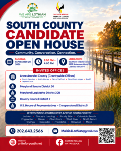 We Are Lothian and Caucus of African American Leaders to Host South County Candidate Open House Ahead of 2026 Elections